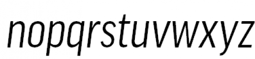 FF Good Pro Condensed Italic Font LOWERCASE