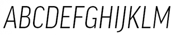 FF Good Pro Condensed Light Italic Font UPPERCASE