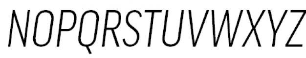 FF Good Pro Condensed Light Italic Font UPPERCASE