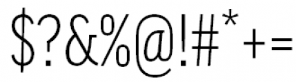FF Good Pro Condensed Light Font OTHER CHARS