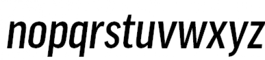 FF Good Pro Condensed Medium Italic Font LOWERCASE