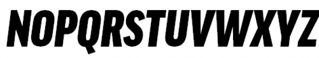 FF Good Pro Condensed Ultra Italic Font UPPERCASE
