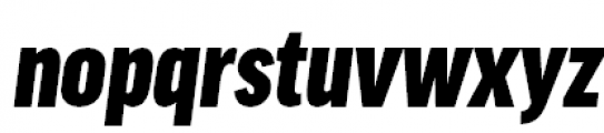 FF Good Pro Condensed Ultra Italic Font LOWERCASE