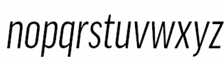 FF Good Pro Extra Condensed Italic Font LOWERCASE