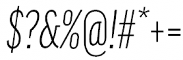 FF Good Pro Extra Condensed Light Italic Font OTHER CHARS