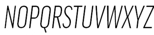 FF Good Pro Extra Condensed Light Italic Font UPPERCASE