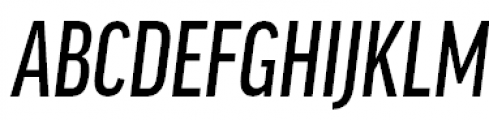 FF Good Pro Extra Condensed Medium Italic Font UPPERCASE