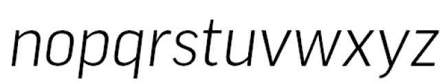 FF Good Pro Light Italic Font LOWERCASE