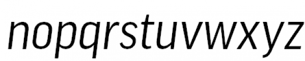 FF Good Pro Narrow Italic Font LOWERCASE