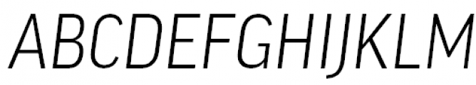 FF Good Pro Narrow Light Italic Font UPPERCASE