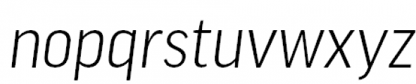 FF Good Pro Narrow Light Italic Font LOWERCASE