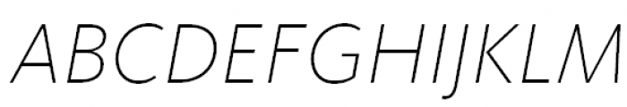 FF Kievit Offc Pro Extralight Italic Font UPPERCASE