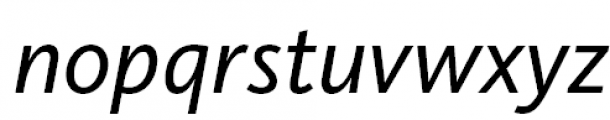 FF Kievit Pro Book Italic Font LOWERCASE