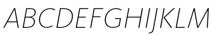 FF Kievit Pro Extra Light Italic Font UPPERCASE