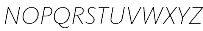 FF Kievit Pro Extra Light Italic Font UPPERCASE
