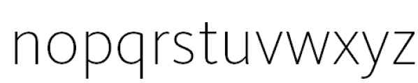 FF Kievit Pro Extra Light Font LOWERCASE