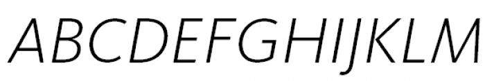 FF Kievit Pro Light Italic Font UPPERCASE