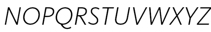 FF Kievit Pro Light Italic Font UPPERCASE