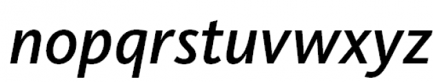 FF Kievit Pro Medium Italic Font LOWERCASE