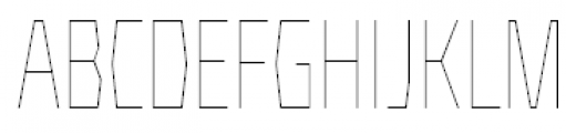 FF Mach Offc Pro Condensed Thin Font UPPERCASE