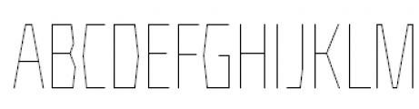 FF Mach Pro Condensed Thin Font UPPERCASE