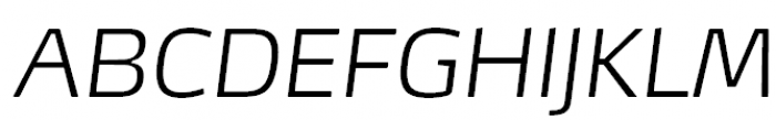 FF Max Pro Extra Light Italic Font UPPERCASE