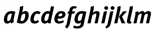 FF Meta Offc Pro Bold Italic Font LOWERCASE