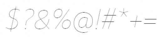 FF Meta Offc Pro Hair Italic Font OTHER CHARS