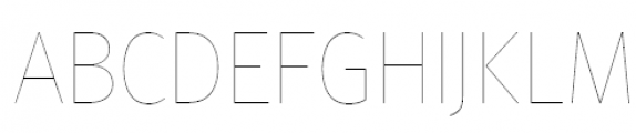FF Meta Offc Pro Hair Font UPPERCASE
