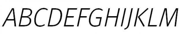 FF Meta Offc Pro Light Italic Font UPPERCASE