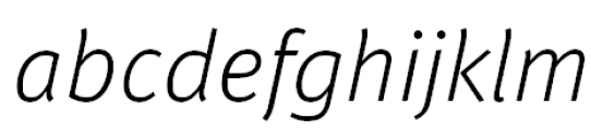 FF Meta Offc Pro Light Italic FONT
