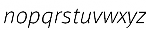 FF Meta Offc Pro Light Italic Font LOWERCASE