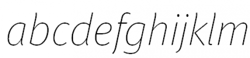 FF Meta Offc Pro Thin Italic FONT