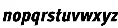 FF Meta Pro Condensed Black Italic Font LOWERCASE