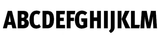 FF Meta Pro Condensed Black Font UPPERCASE