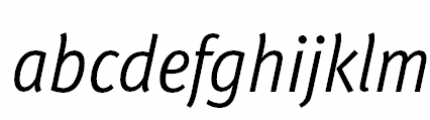 FF Meta Pro Condensed Normal Italic FONT