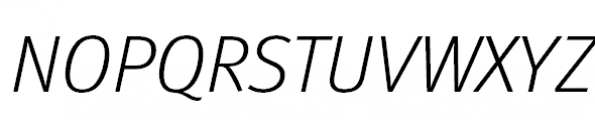 FF Meta Pro Light Italic Font UPPERCASE