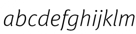 FF Meta Pro Light Italic FONT