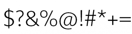 FF Meta Pro Light Font OTHER CHARS