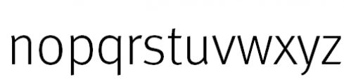 FF Meta Pro Light Font LOWERCASE