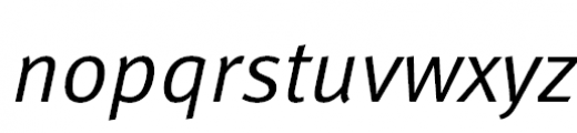 FF Meta Pro Normal Italic Font LOWERCASE