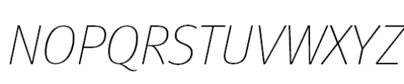 FF Meta Pro Thin italic Font UPPERCASE
