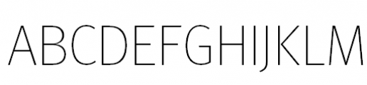 FF Meta Pro Thin Font UPPERCASE