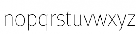FF Meta Pro Thin Font LOWERCASE