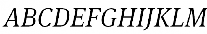 FF Meta Serif Offc Pro SC Light Italic Font UPPERCASE