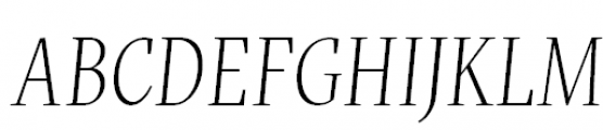 FF More Offc Pro Condensed Light Italic Font UPPERCASE