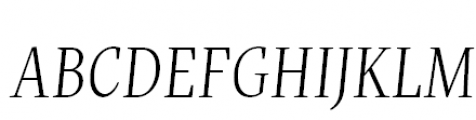 FF More Offc Pro SC Condensed Light Italic FONT
