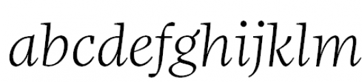 FF More Pro Light Italic FONT