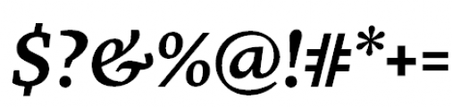 FF More Pro Wide Medium Italic Font OTHER CHARS
