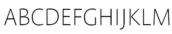FF Profile Offc Pro SC Extra Light Font UPPERCASE